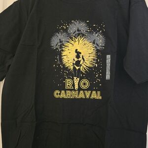 Black and Yellow Rio Carnaval Short Sleeve Tee